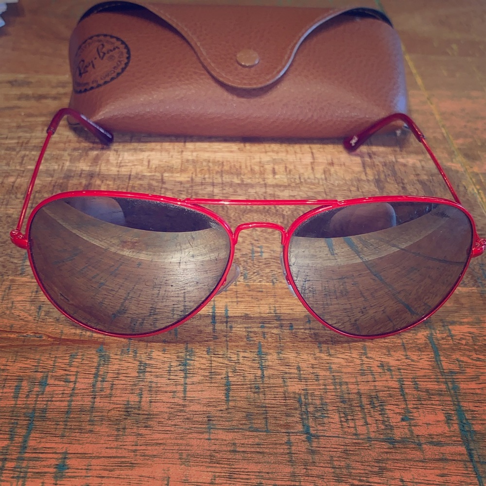 Cole Haan Red Sunglasses Aviators (Rare)